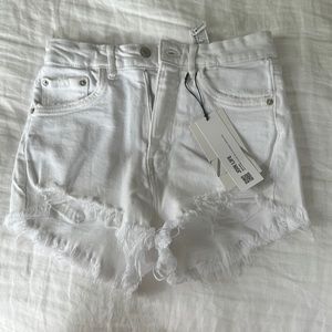 White Zara denim shorts size 2